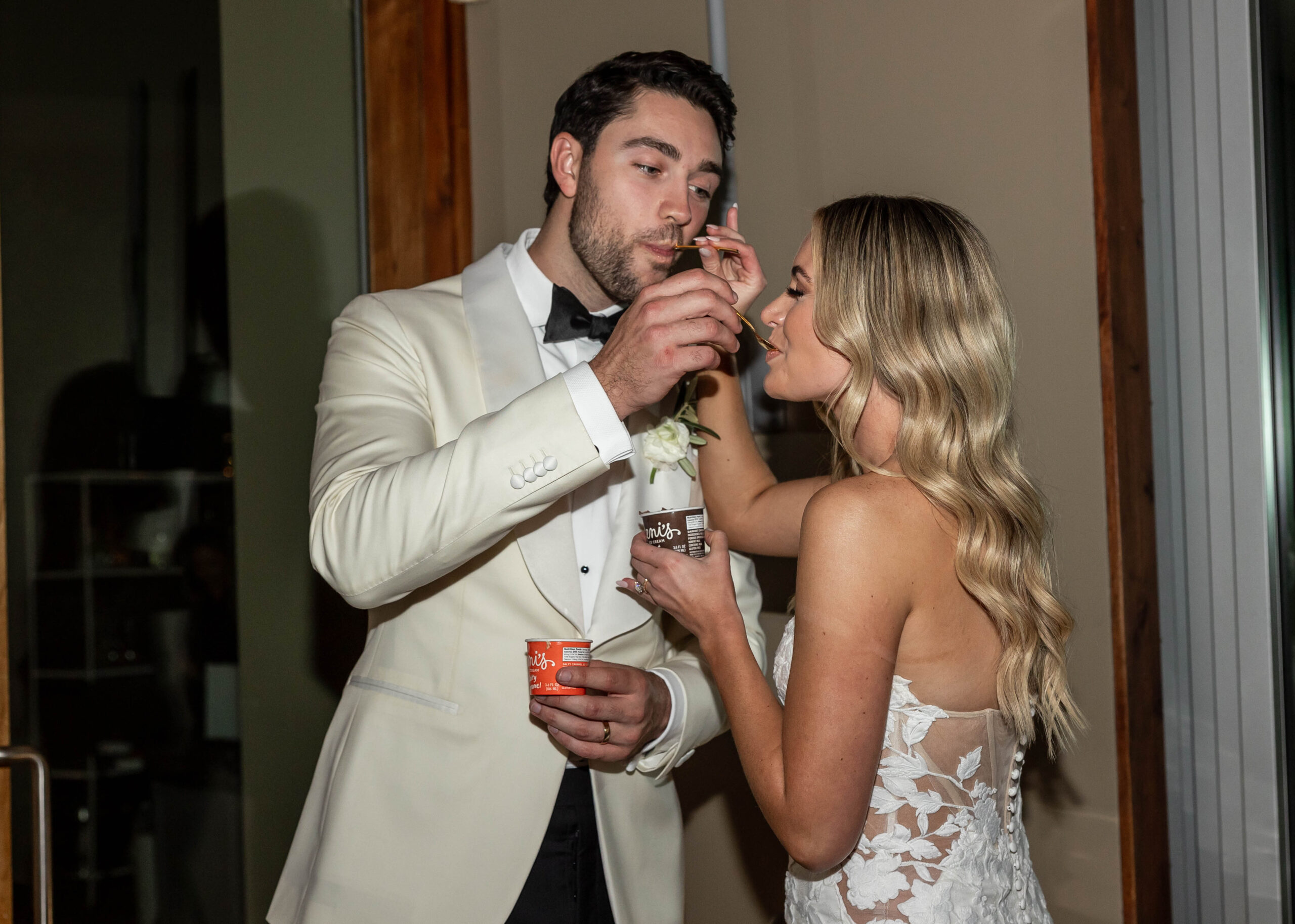 ice cream at a wedding