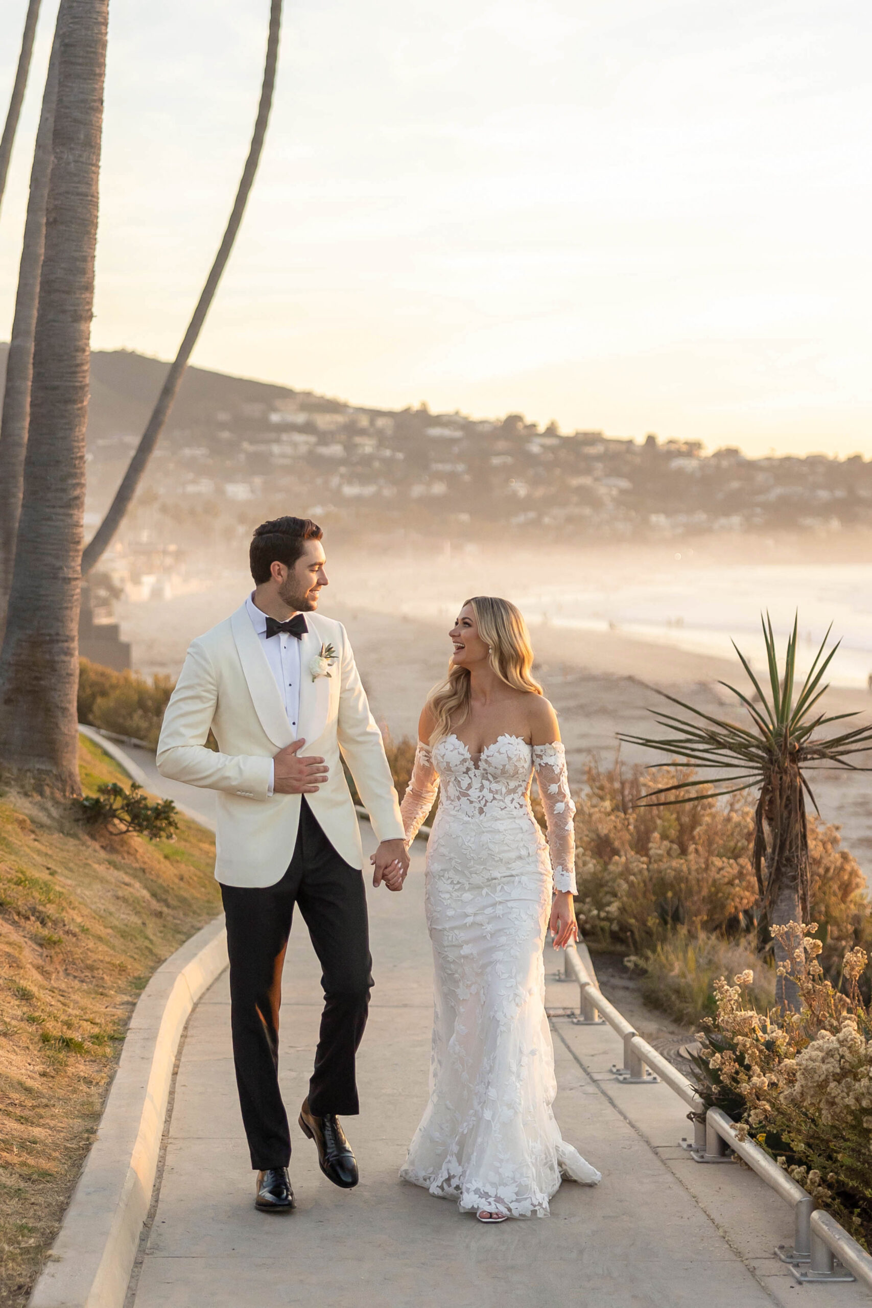 Couple go enjoy cocktail hour